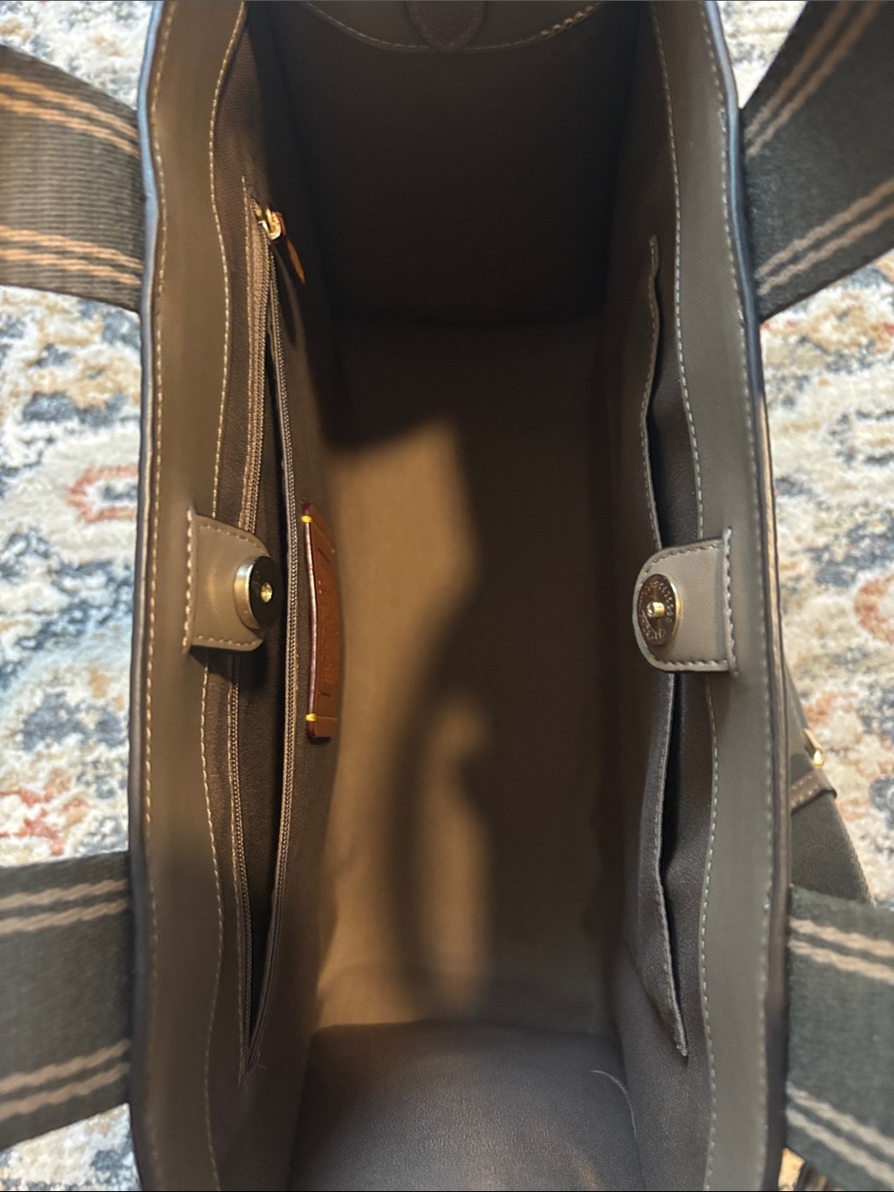 NWOT, never used, COACH Large Smith Tote, Brown Pebbled Leather - Picture 2 of 4